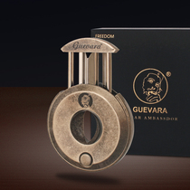 GUEVARA cigar V-shaped scissors round metal cigar scissors Snow V-shaped sharp pliers hole opener gift box