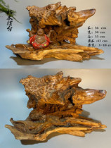Weathered dead wood accompanying base tableware bonsai strange stones natural root carvings Zen tea space log style