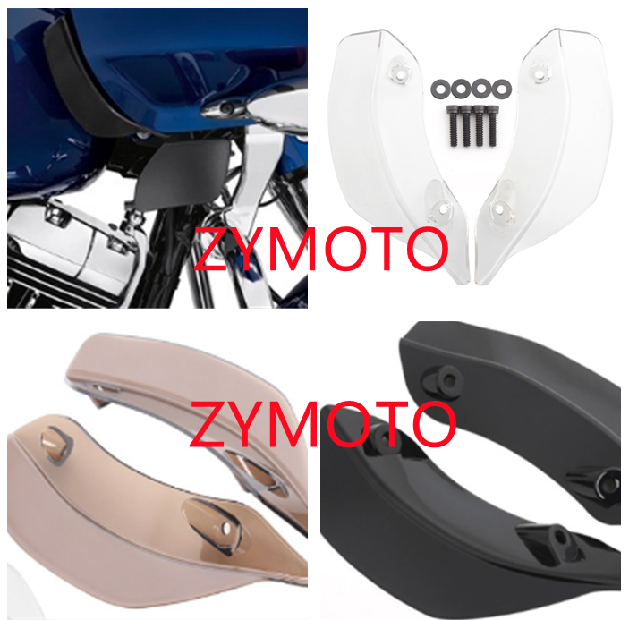 Applicable to Harley Highway glide double - lamp street front windshield side plate disturbance small windshield 14 - 21 years