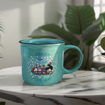 Pingu Water Cup Penguin Education Lightly Flawed Ceramic Mug Large Capacity Coffee Cup Simple Fresh Frosted Frosted