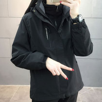 Outdoor Lovers Submachine Clothing Spring Autumn Winter Men & Women Grabbing Suede Liner Three-in-one Two Sets Warm Windproof Mountaineering Clothing