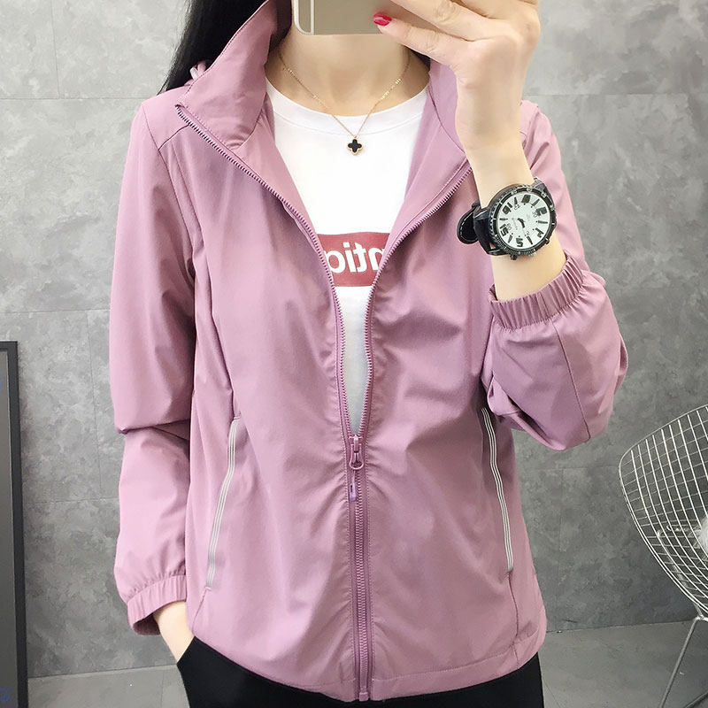 Outdoor submachine clothing spring autumn season lovers men and women pure color mesh cloth breathable wear and windproof and waterproof hiking mountaineering