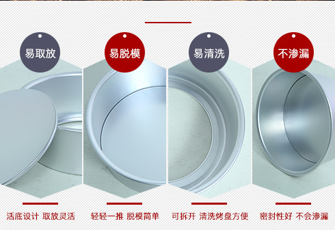 Bánh bão hoạt động khuôn 6 inch 8 inch 10 inch 12 inch 14 inch đáy nhôm tròn nướng bánh sống dưới đáy - Tự làm khuôn nướng khuôn bánh kẹp tàn ong bằng điện