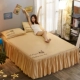 Một mảnh giải phóng mặt bằng giường váy bông rửa trải giường trượt 1,8 m 1,5 giường váy bedspread Simmons tấm vải liệm bảo vệ - Váy Petti giường váy