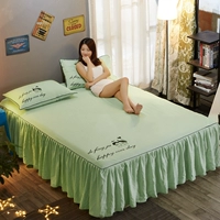 Một mảnh giải phóng mặt bằng giường váy bông rửa trải giường trượt 1,8 m 1,5 giường váy bedspread Simmons tấm vải liệm bảo vệ - Váy Petti giường váy
