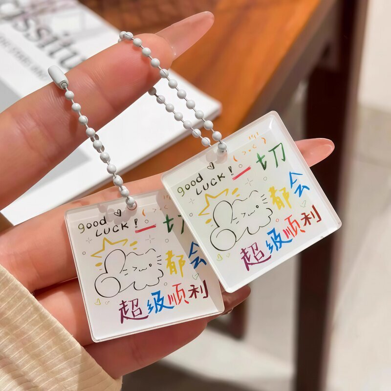 Everything Will Be Alright, Lucky Kitten Acrylic Keychain, Backpack Pendant, ins Text Backpack Charms, Gift Everything Will Be Alright, Lucky Kitten Acrylic Keychain, Backpack Pendant, ins Text Backpack Charms, Gift