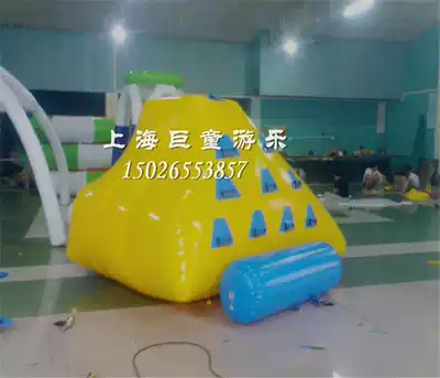 Water break through inflatable water iceberg water park Water iceberg climbing water break through amusement equipment