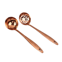 Laiju pure copper soup spoon Colander soup shell leakage shell soup hot pot spoon Chinese spoon Chinese spoon