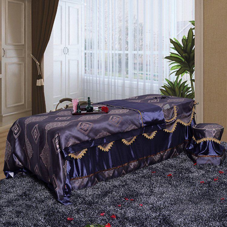 Manufacturer Direct set to make beauty salon beauty beds Beauty Bed Cover Four Sets Massage Bed Skirt Tasteed Massage Bed Cover Order