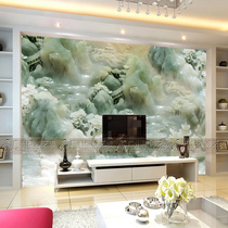 Promotional European art glass screen Entrance living room shoe cabinet double-sided translucent partition background wall Craft glass