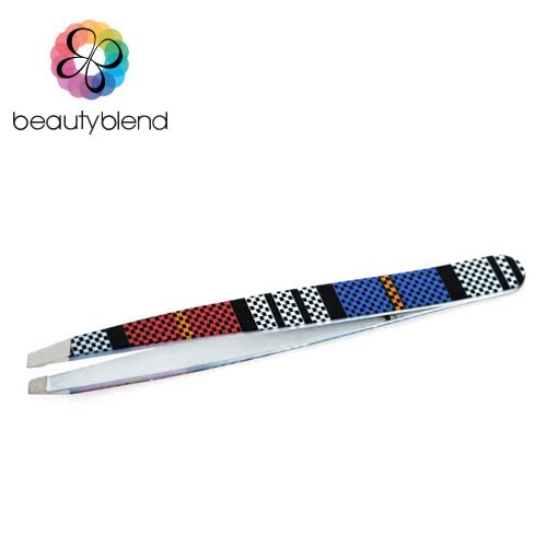 beautyblend贝览得 不锈钢眉夹眉毛夹 压花修眉钳 斜口热卖眉夹