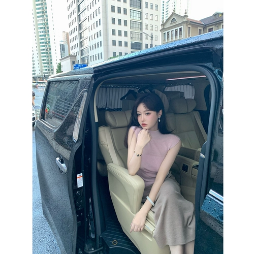 Атмосфера красоты Джилл Большой сестры/прозрачная внутри/Средняя вязаная рубашка/