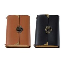 Vintage PU Leather Travel Note Blank Page Journal for