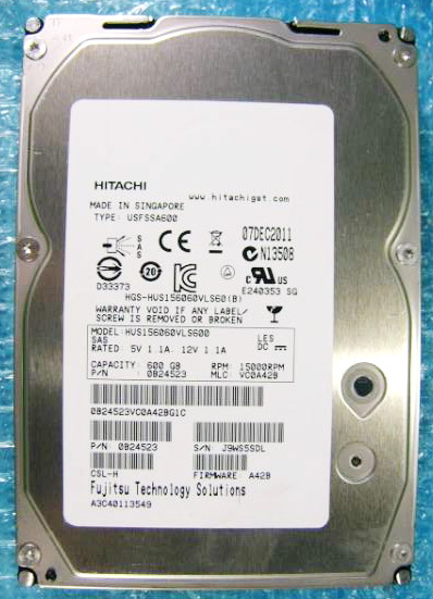 Hitachi Ultrastar 15K 600300 G 15000 to turn HUS156030VLS600 SAS disc