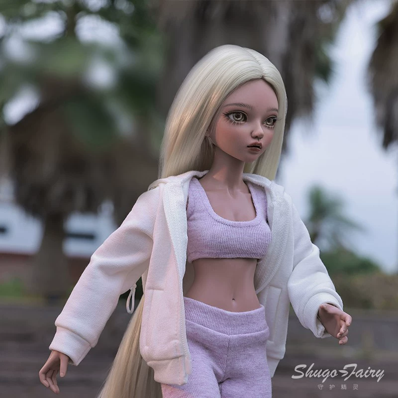 BJD White genuine doll, full set, (Physicals)
