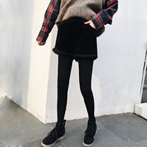 Clearance winter leggings women wear 2021 new autumn and winter boots loose gold velvet high waist wide leg pants