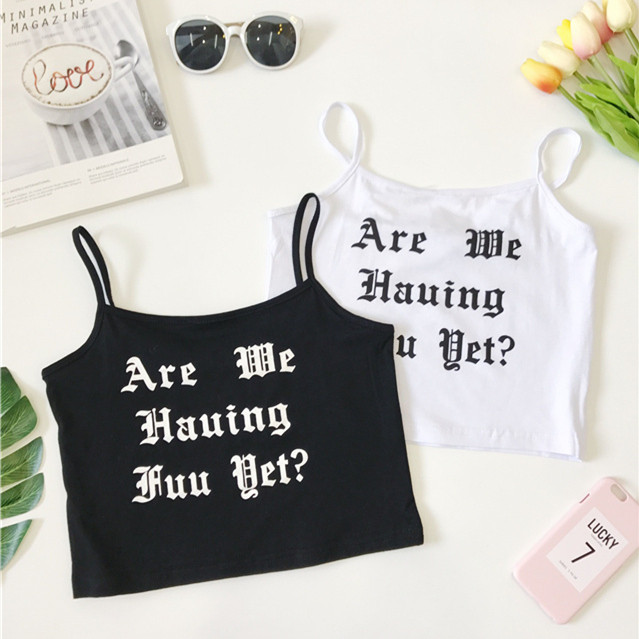 Clearance letter vest Korean version letter embroidery vest