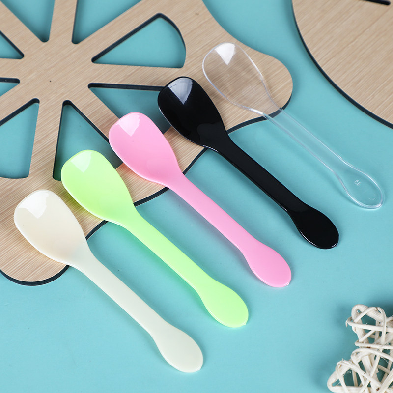 10 2 cm Creative Cartoon Disposable Ice Cream Spoon Small Ice Scoop Spoon Budding Spoon Yogurt Spoon Jelly Sweet Spoon
