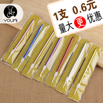 Birthday cake candle High-grade birthday long pole candle pencil candle cake tableware candle single independent packaging