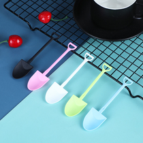 12cm long-time cartoon creative Siamese shovel er tong shao plastic thickened commercial takeaway independent packaging