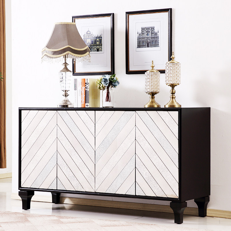 Inlock Mirror Xuan Cabinet Rear Modern Living Room Dining Cabinet Intake Cabinet Neoclassical Hallway Door Hall Decoration Cabinet