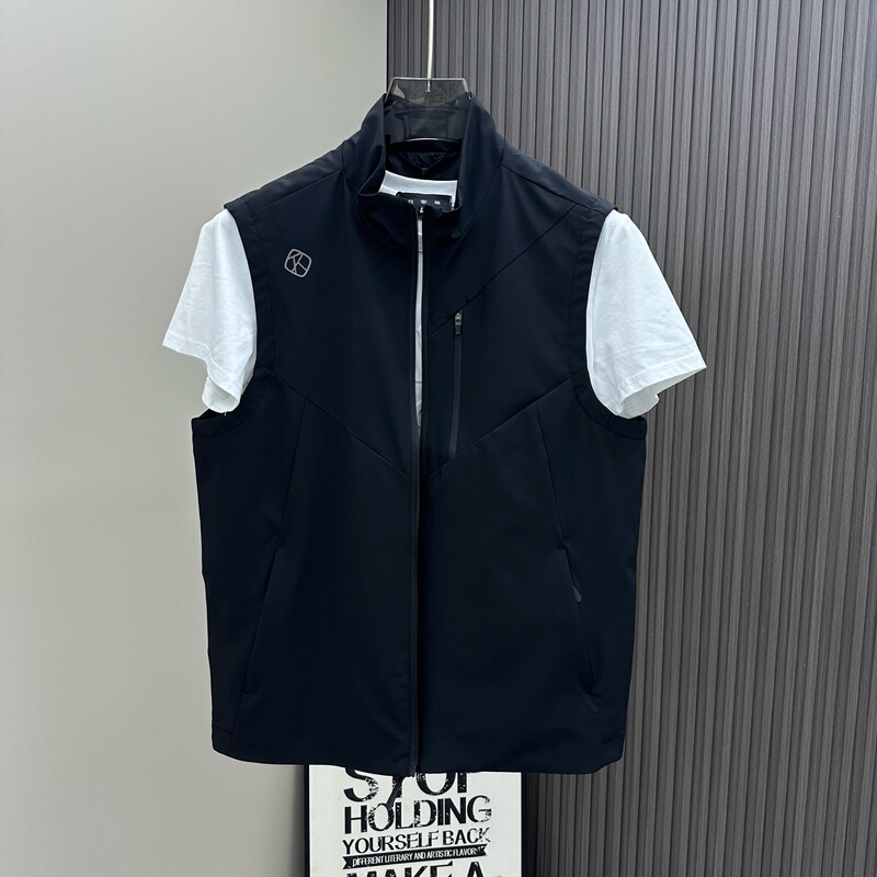 2633 New Spring and Autumn Men's Fashion Trendy Brand Casual Simple Solid Color High-End Outdoor Sports Vest Jacket 2633 New Spring and Autumn Men's Fashion Trendy Brand Casual Simple Solid Color High-End Outdoor Sports Vest Jacket