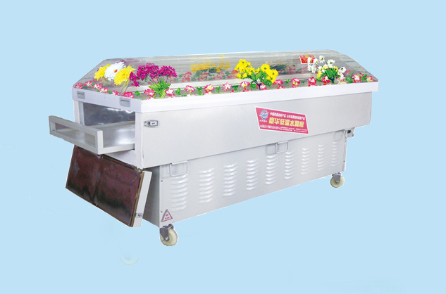 Rear door with stretcher rental type crystal coffin Ice coffin Refrigerated coffin 10J type