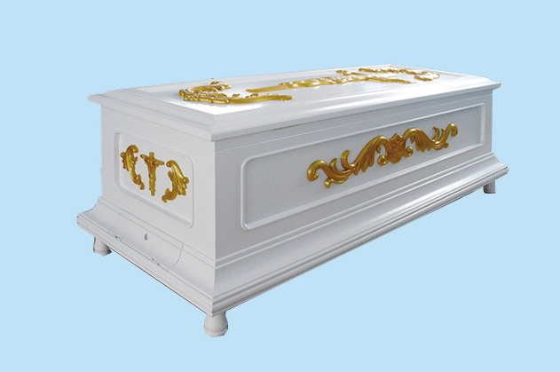 Elaborately designed, exclusive, super luxurious, solid wood crystal coffin, ice coffin, refrigerated coffin