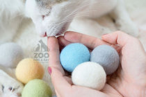 ZOO | MISSPET teasing cat goat hair balls 8 into macaragonball cat toy amazing small ball wool thread ball