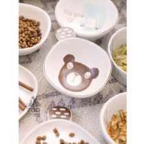 ZOO | day style hand-painted ceramic bowls cutlery dish soup spoon anti-scalding children spoon rice porridge for porridge