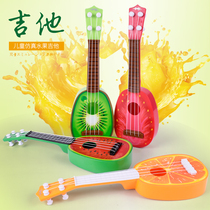 Childrens fruit guitar cute ukulele creative new musical instrument toy for boys and girls can play music