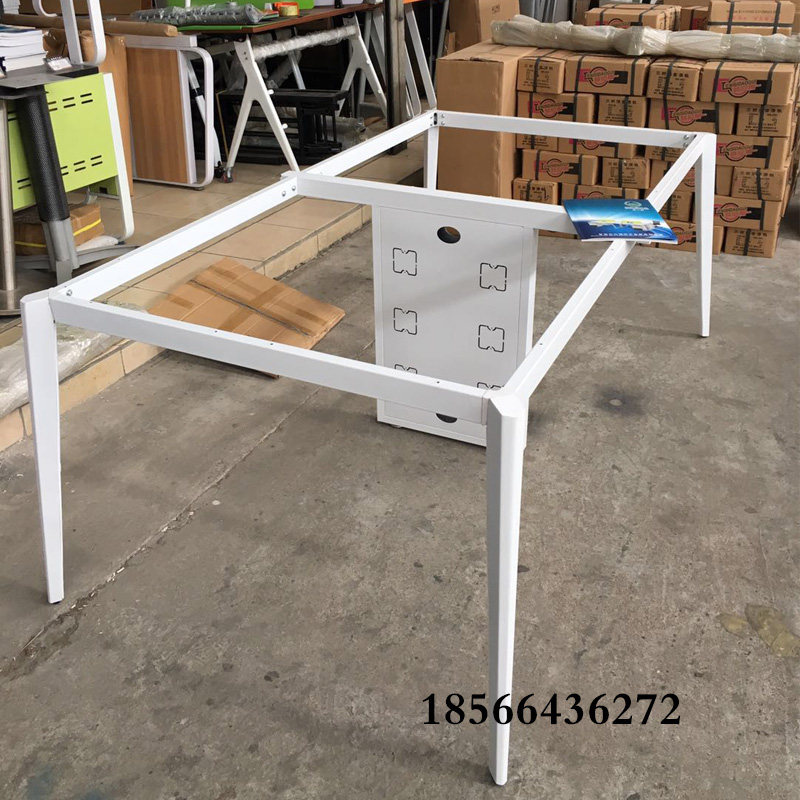 Conference table legs metal desk rack new diamond-shaped table leg bracket employee card position computer desk shelf can be customized