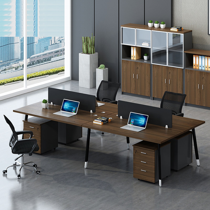 New office furniture staff table desk and chair combination screen work place simple modern staff computer desk