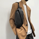 Сумка на одно плечо, нагрудная сумка, мужской кожаный рюкзак, из натуральной кожи, воловья кожа