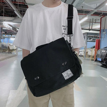 Inclined Satchel Bag Mens Bag Sails Buns Bag Boys Single Shoulder Bag Han Edition Trend Leisure Student Postpack BACKPACK