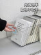 Acrylic Desktop Storage Box Transparent Dormitory Desk Stationery Book Storage Rack Organizer Box Office File Basket