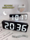 Alarm clock mirror digital clock led luminous silent desktop bedside ornaments smart electronic clock for students