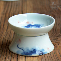 Jingdezhen hand-painted tea leak tea filter set Ceramic filter tea maker Creative Kung Fu tea set Zero tea filter tea set