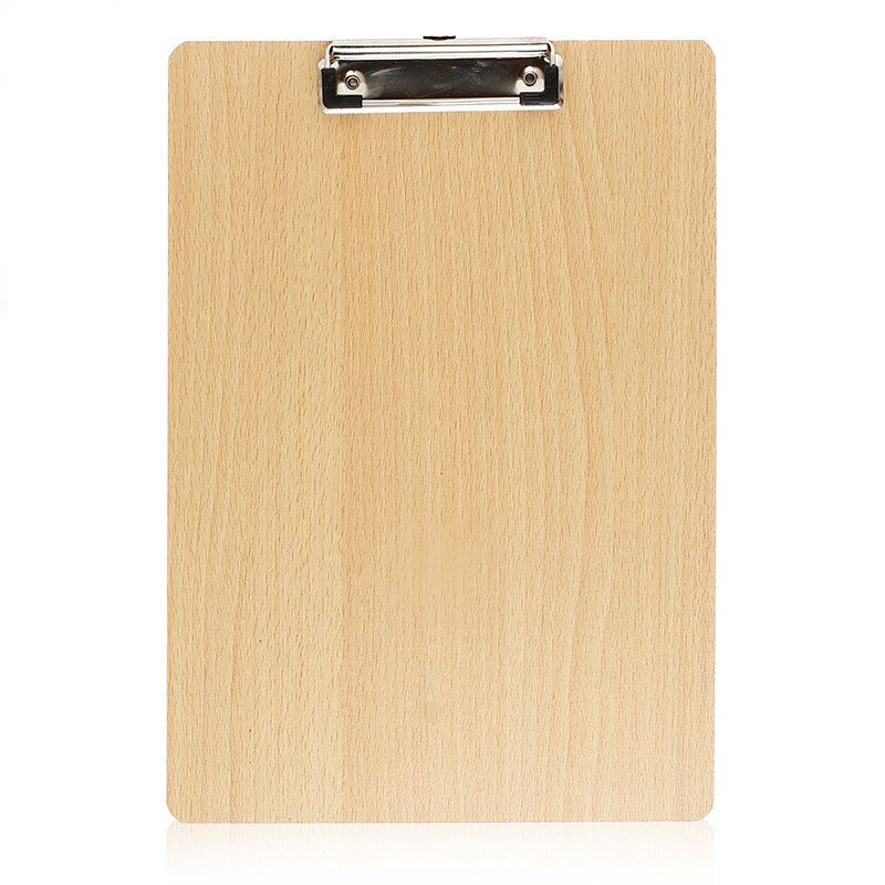 A4 wooden board clip student writing folder writing base plate drawing board a5 hardwood plate menu splint note clip cardboard