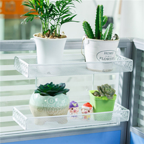 Office desk hanger Wrought iron multi-layer shelf Window sill storage potted plant rack Office desktop succulents flower rack