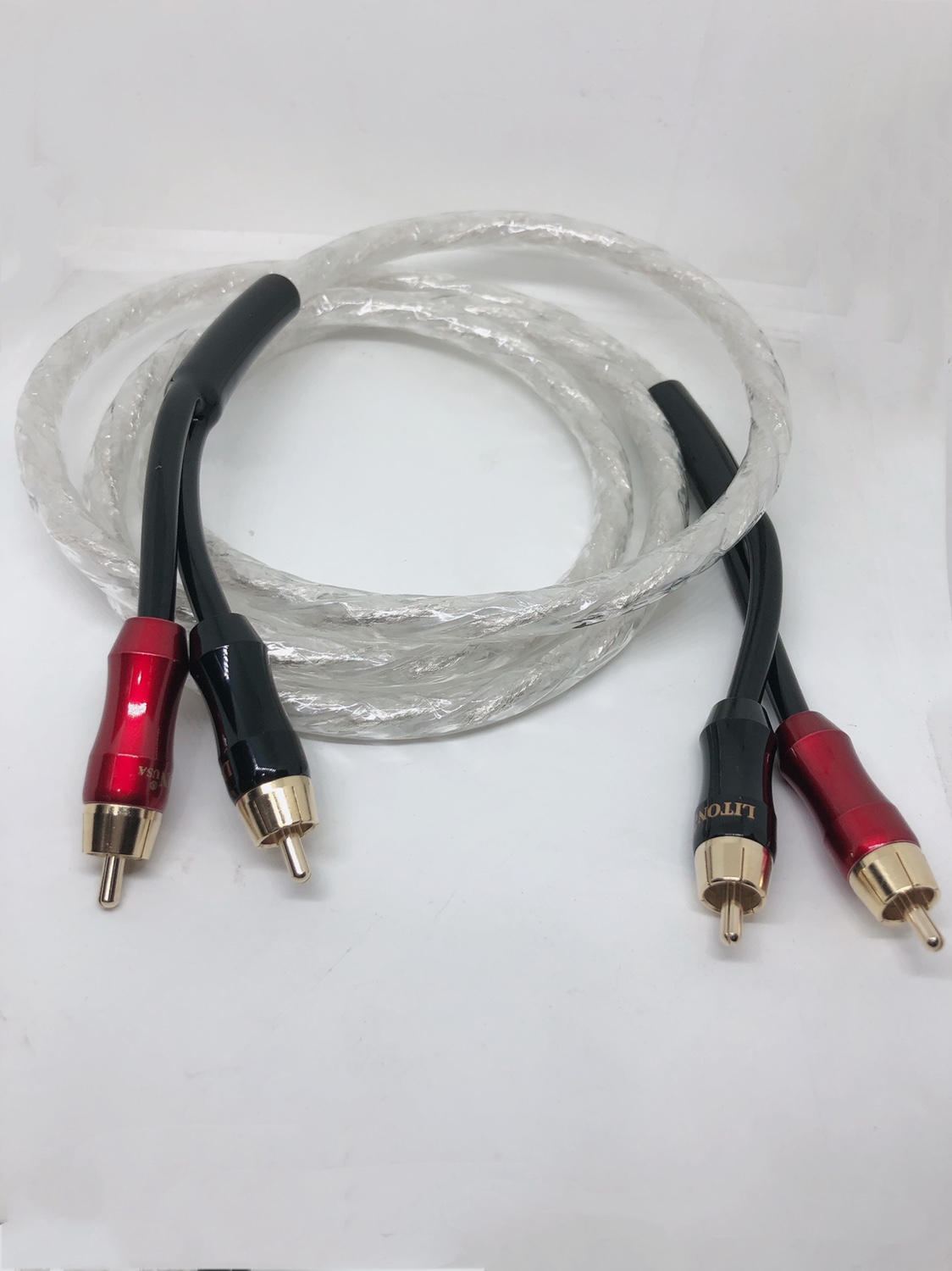 Liton 6N silver - plated hair - coated audio line HIFI automotive sound signal line Audio - and - sound upgrade version