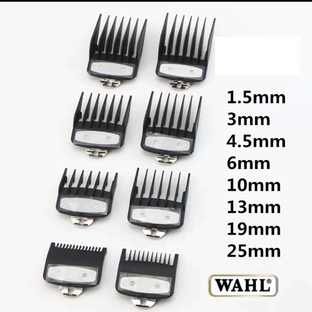 Huar electric push cut WAHL hairdresser card ruler box containing box limit comb oil head card teeth full set