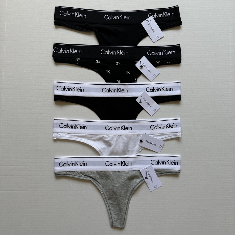 American Calvin Klein Ck Underwear Women's Modal Cotton Wide Waistband Low-Waist Sexy Thong F3786