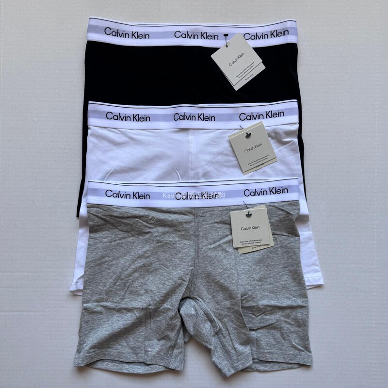 Ck Underwear American 2026 Spring/Summer Women's Cotton Fabric Wide Waistband Long Leg Low-Rise Boxer Briefs Qf8528