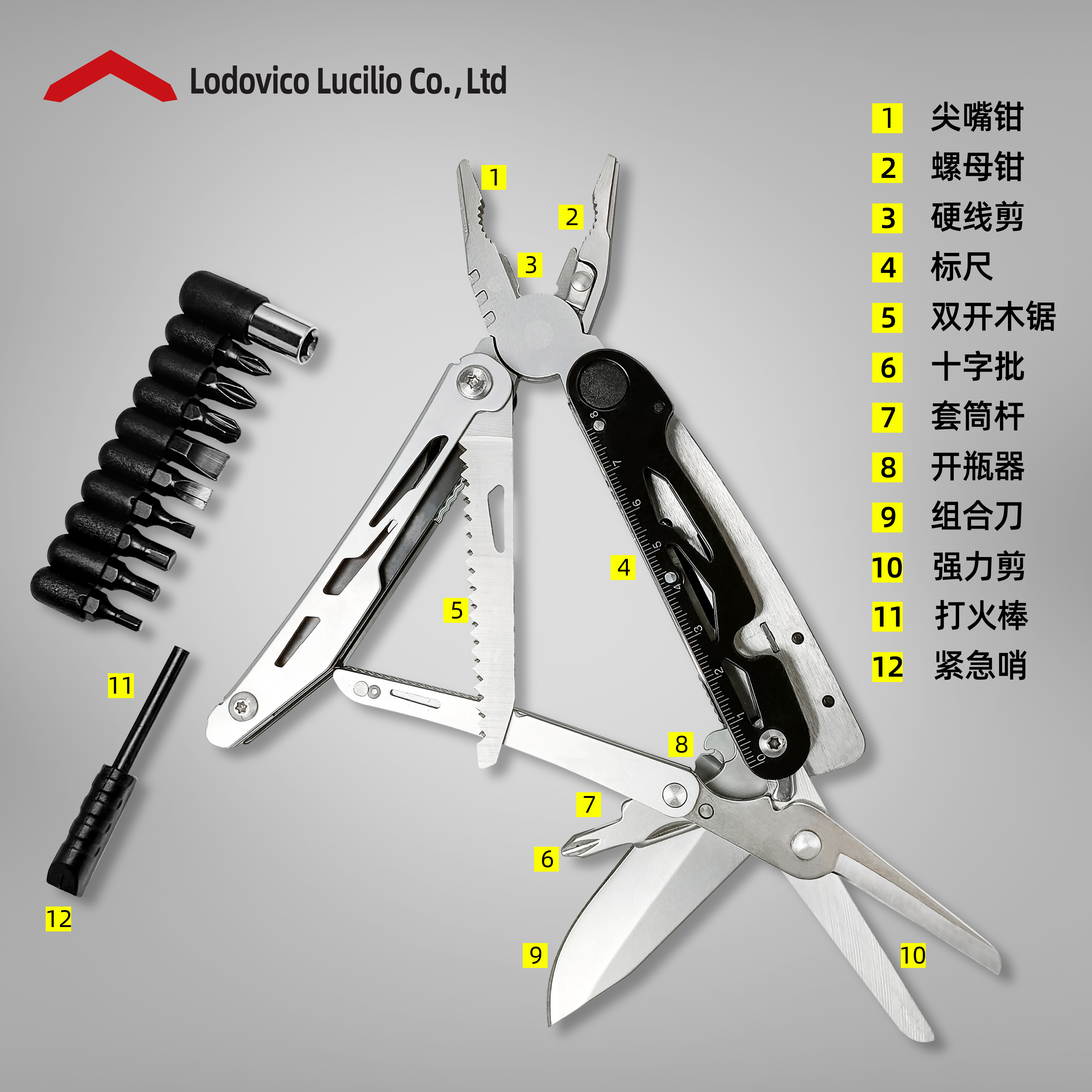 American folding tactical tool pliers portable carry-on car survival outdoor multi-functional cutting pliers survival pliers non-German