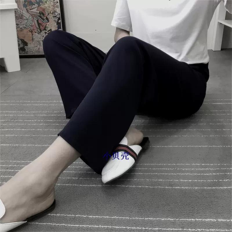 Cotton lụa đồ ngủ rayon cotton lụa mặc nhà thể thao quần âu - Quần tây