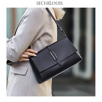 Temperament fashion leather shoulder underarm bag women small square bag summer 2021 new commuter large capacity cowhide shoulder bag