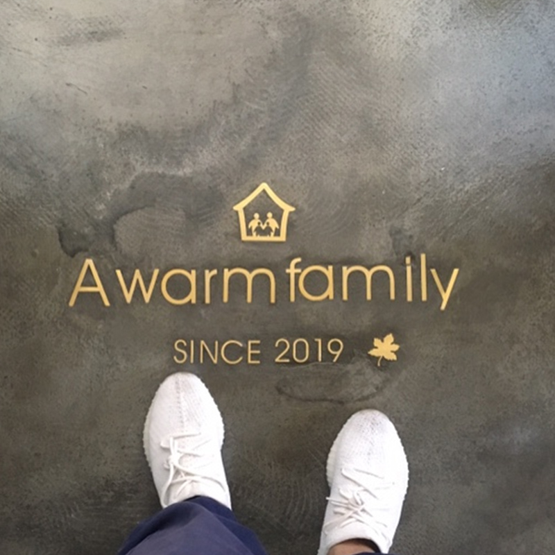 YOYO pure brass 2MM thick recommended cement floor inlay custom Nordic letter pattern creative style