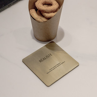 Yoyo Space Retro Nostalgic Coffee Shop Copper Coaster Creative Personalized Homestay Milk Tea Shop Desktop Pure Copper Coaster