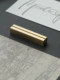 Brass label holder price holder business card desktop desk card photo holder note message holder base card holder display stand